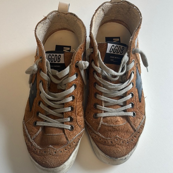 Golden Goose Mid/Star Brown Suede Sneakers - Picture 2 of 14